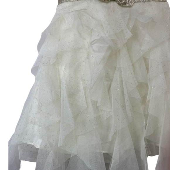 NWT J Michelle special occasion dress for girls, size 3T. All cream and gold. - Picture 2 of 4